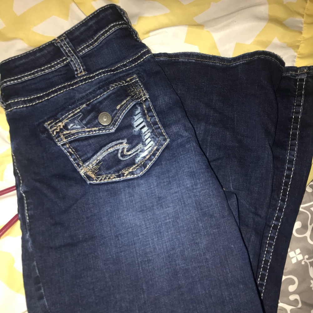 Silver Suki Slim Boot Size 14 inseam 31